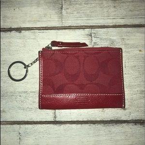 Coach Red Card Holder